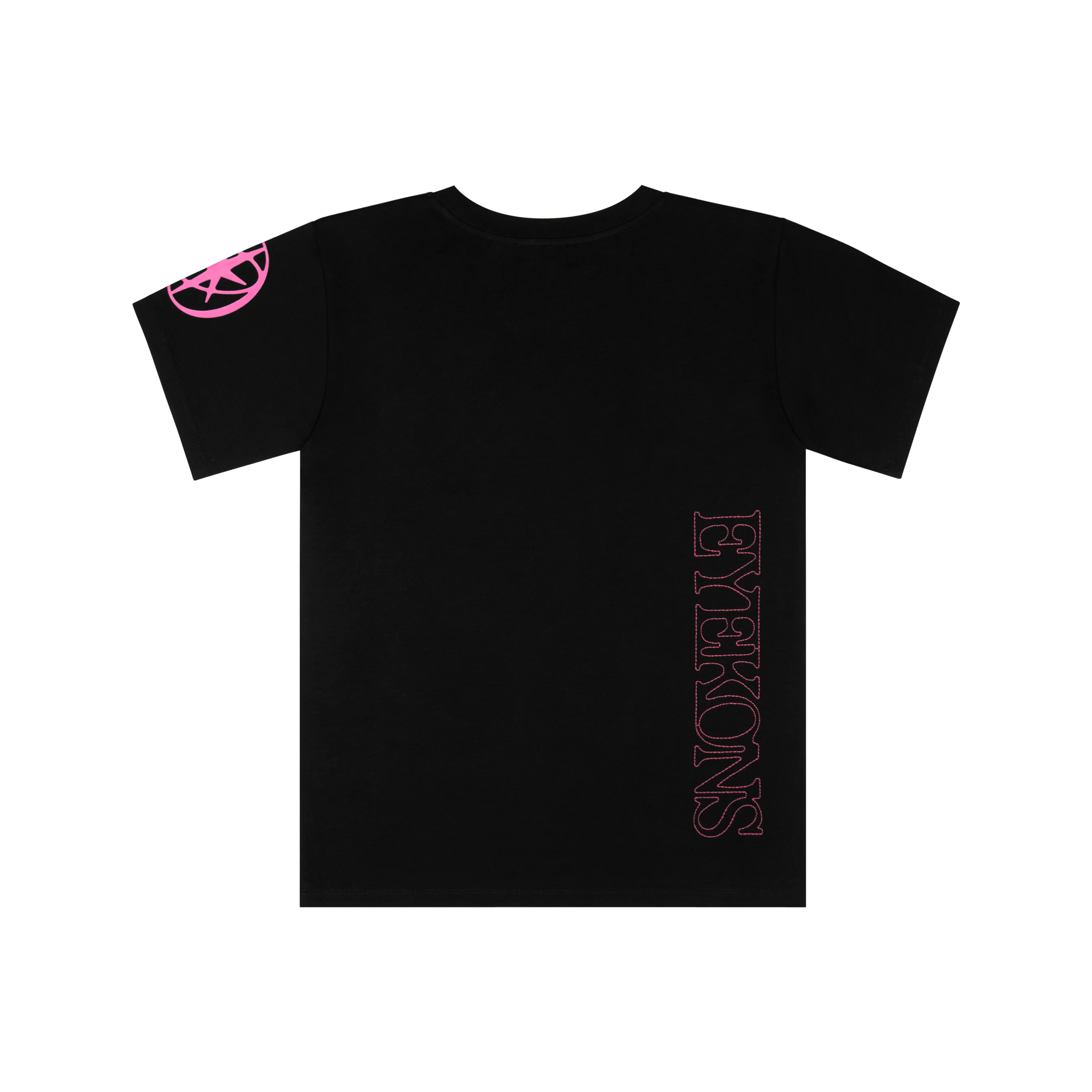 KATSEYE x EYEKONS Logo Stitch Black T-Shirt - Image 6